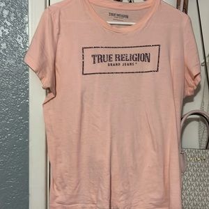 Light peach true religion shirt